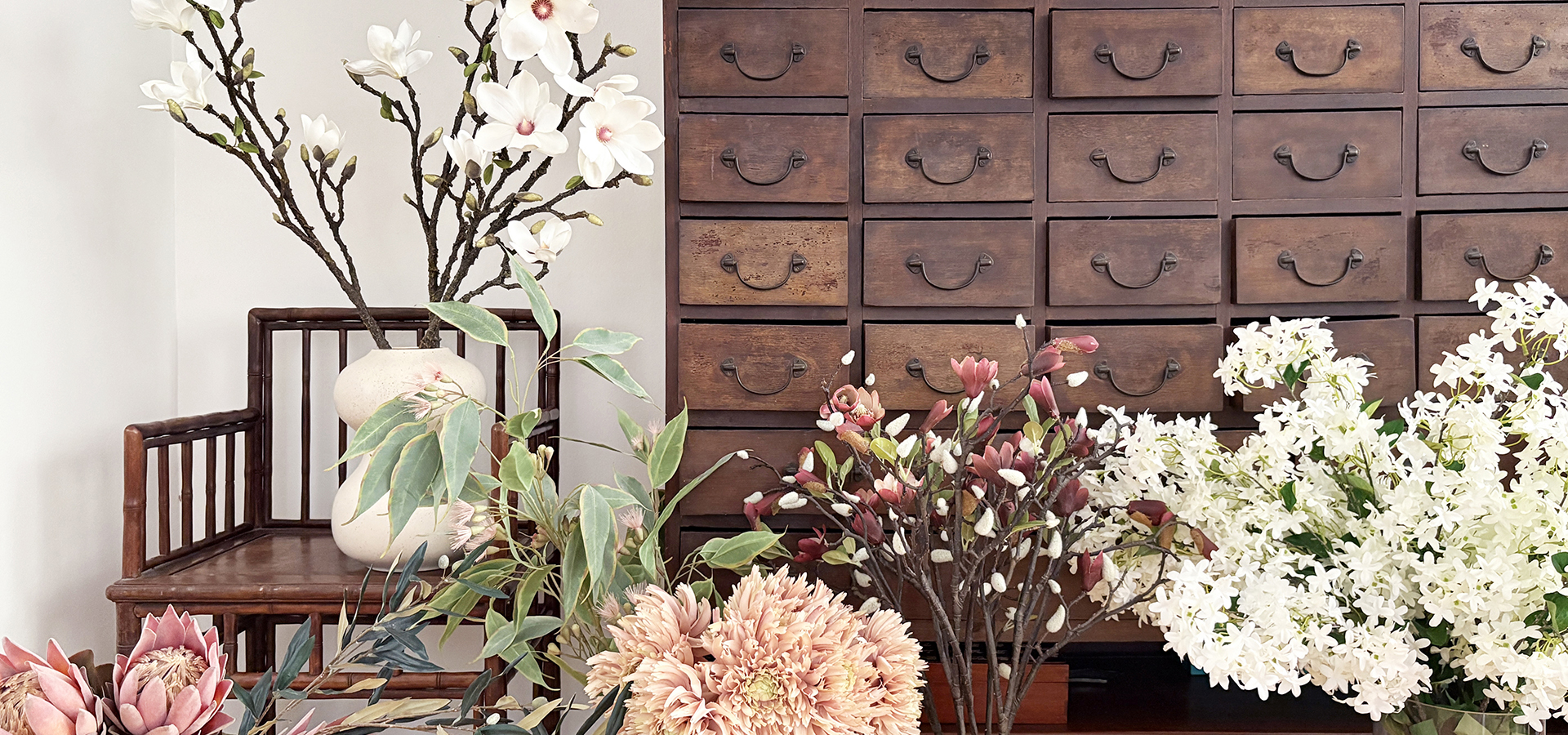 Artificial FAux Flowers Homepage Banner