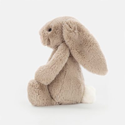 jellycat beige medium bunny side view