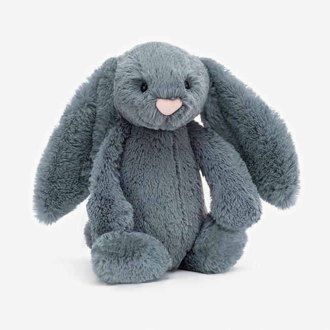 jellycat dusky blue medium bunny soft toys