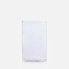 Medium narrow glass vase for flower arrangements