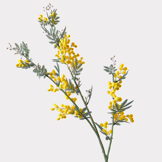 Mimosa Spray Artificial Faux Flowers