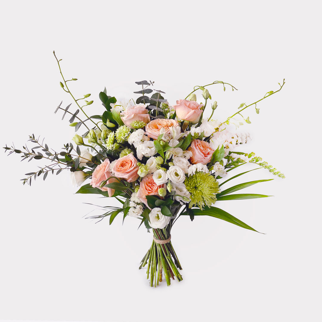Peach Perfect Roses Valentine's Day Bouquet