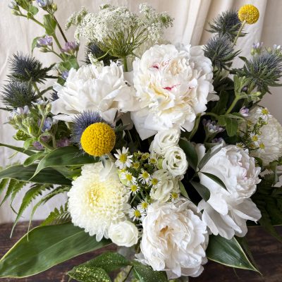 Peony Blanche White Peony Bouquet