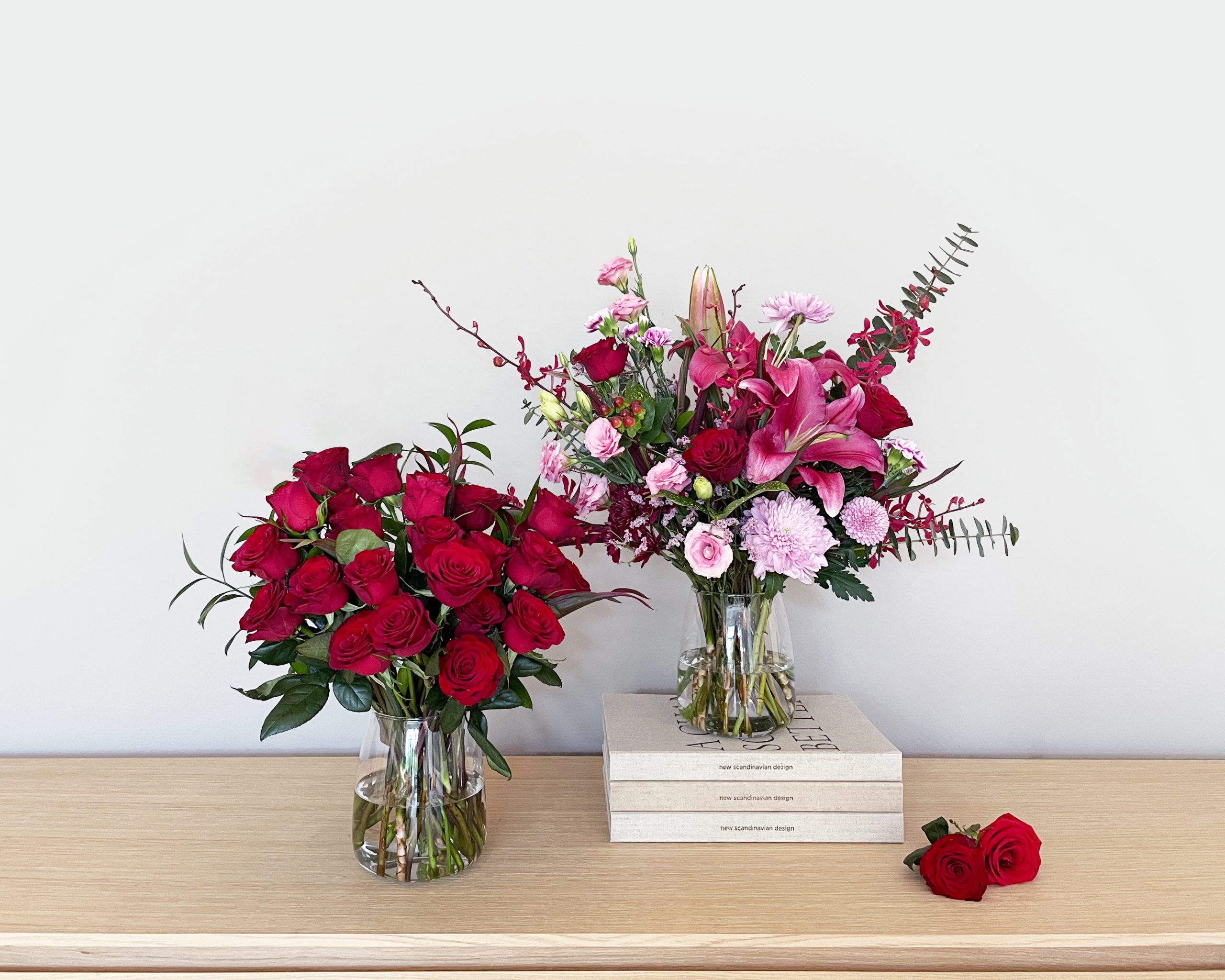 Valentine's Day Red and Pink Bouquets