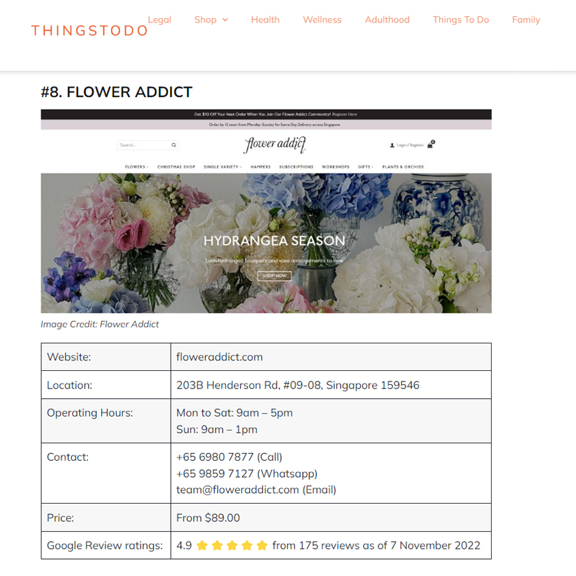 Things To Do - Best Flower Subscription Services In Singapore